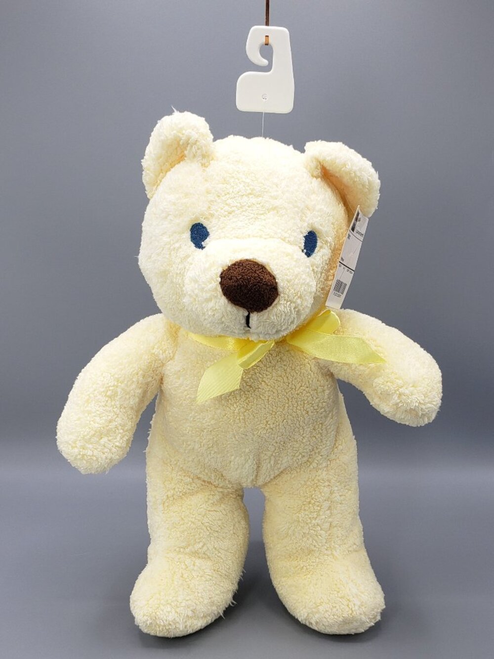 Chosun JC Penney Yellow 14" Plush Teddy Bear Ribbon Stuffed Animal Blue Eyes NWT